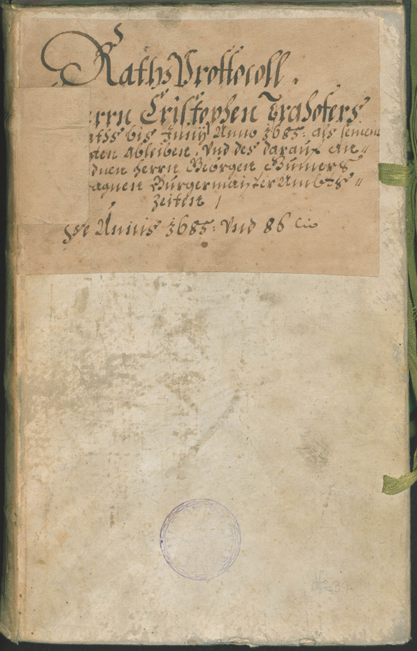 Stadtarchiv Bozen - BOhisto Ratsprotokoll 1685/87 