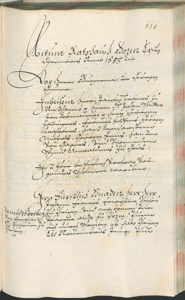 Civic Archives of Bozen-Bolzano - BOhisto Ratsprotokoll 1685/87 