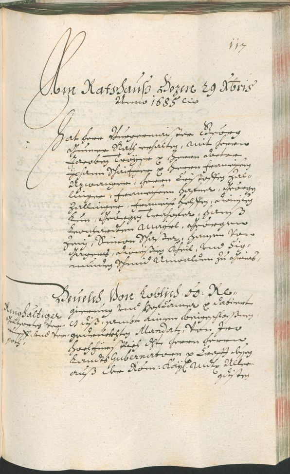 Civic Archives of Bozen-Bolzano - BOhisto Ratsprotokoll 1685/87 