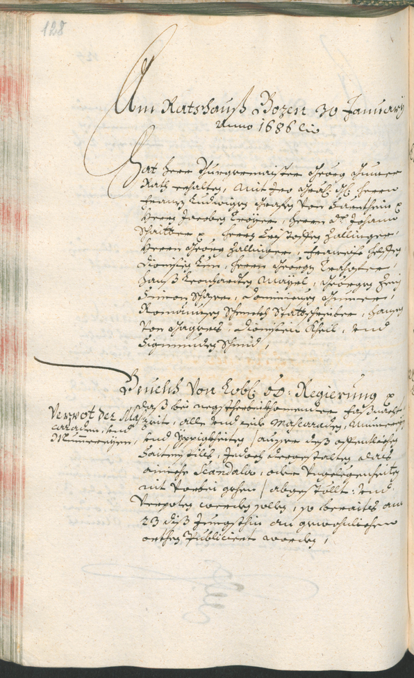 Archivio Storico della Città di Bolzano - BOhisto protocollo consiliare 1685/87 