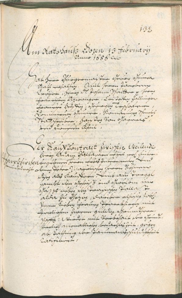 Archivio Storico della Città di Bolzano - BOhisto protocollo consiliare 1685/87 