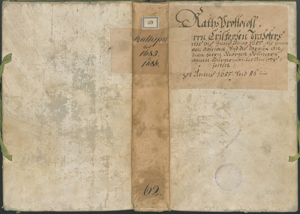 Archivio Storico della Città di Bolzano - BOhisto protocollo consiliare 1685/87 