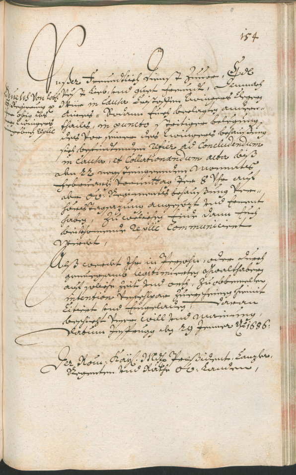 Stadtarchiv Bozen - BOhisto Ratsprotokoll 1685/87 