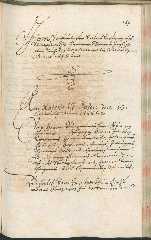 Stadtarchiv Bozen - BOhisto Ratsprotokoll 1685/87 