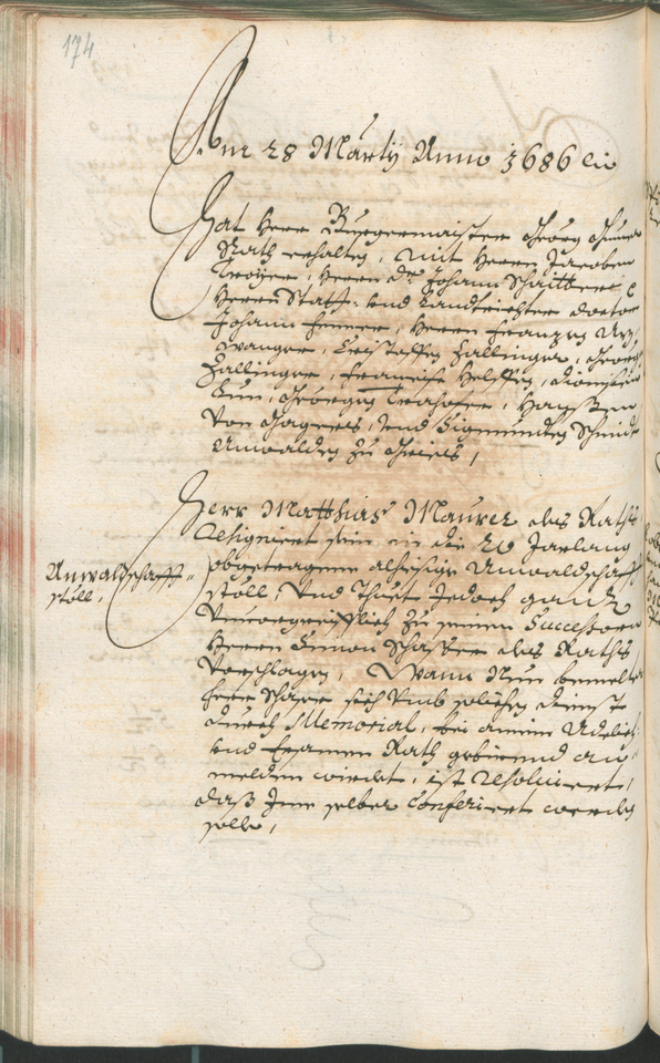 Archivio Storico della Città di Bolzano - BOhisto protocollo consiliare 1685/87 