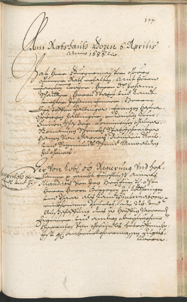 Stadtarchiv Bozen - BOhisto Ratsprotokoll 1685/87 