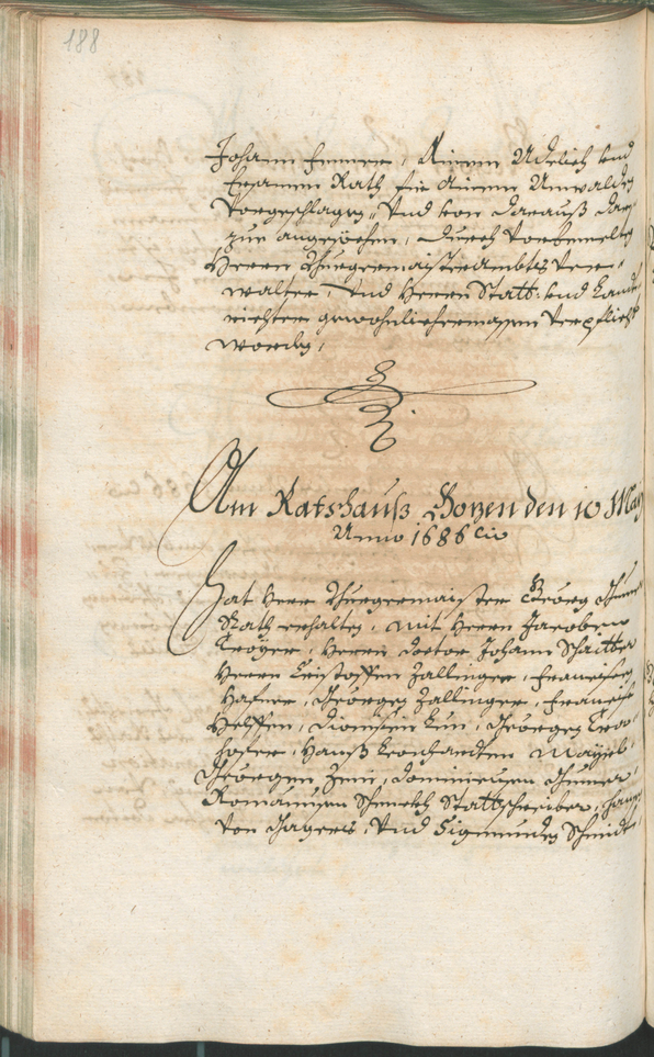 Stadtarchiv Bozen - BOhisto Ratsprotokoll 1685/87 