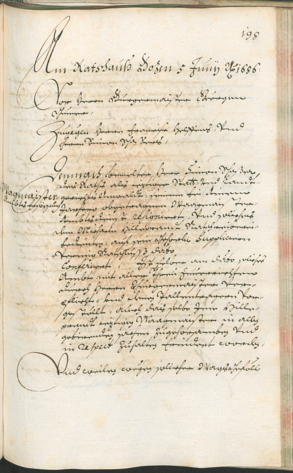 Archivio Storico della Città di Bolzano - BOhisto protocollo consiliare 1685/87 