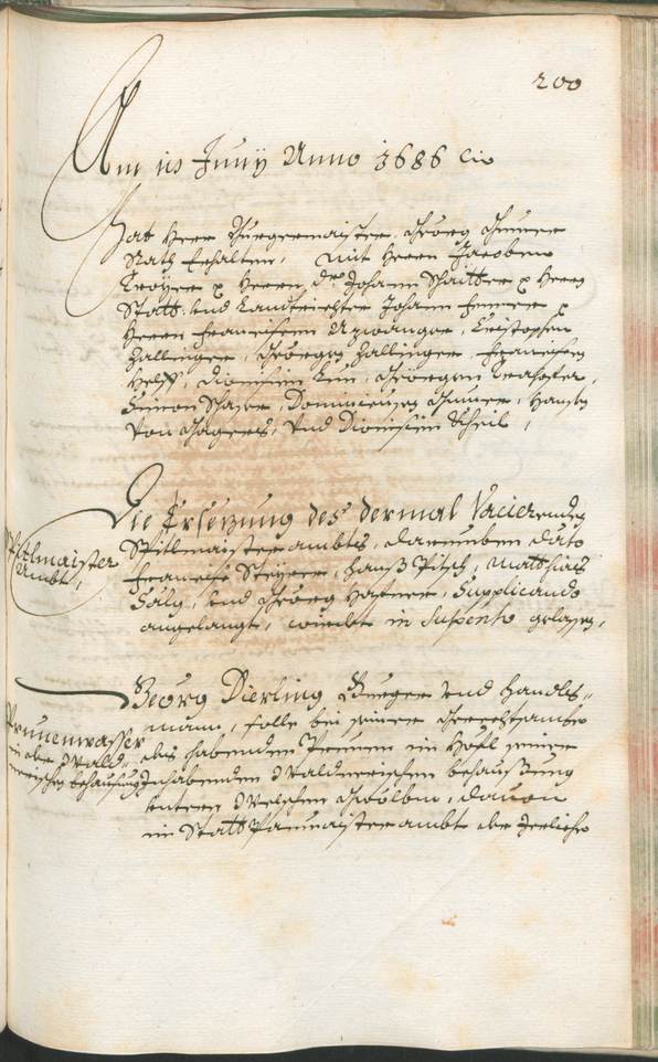 Stadtarchiv Bozen - BOhisto Ratsprotokoll 1685/87 