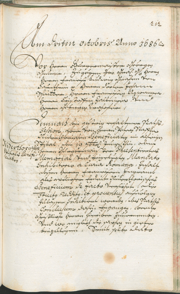 Archivio Storico della Città di Bolzano - BOhisto protocollo consiliare 1685/87 