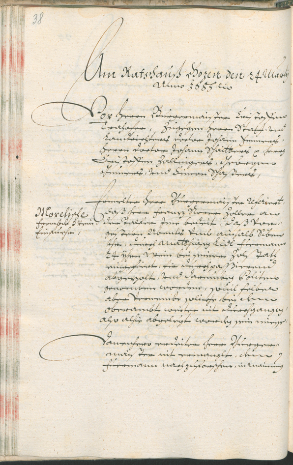 Stadtarchiv Bozen - BOhisto Ratsprotokoll 1685/87 