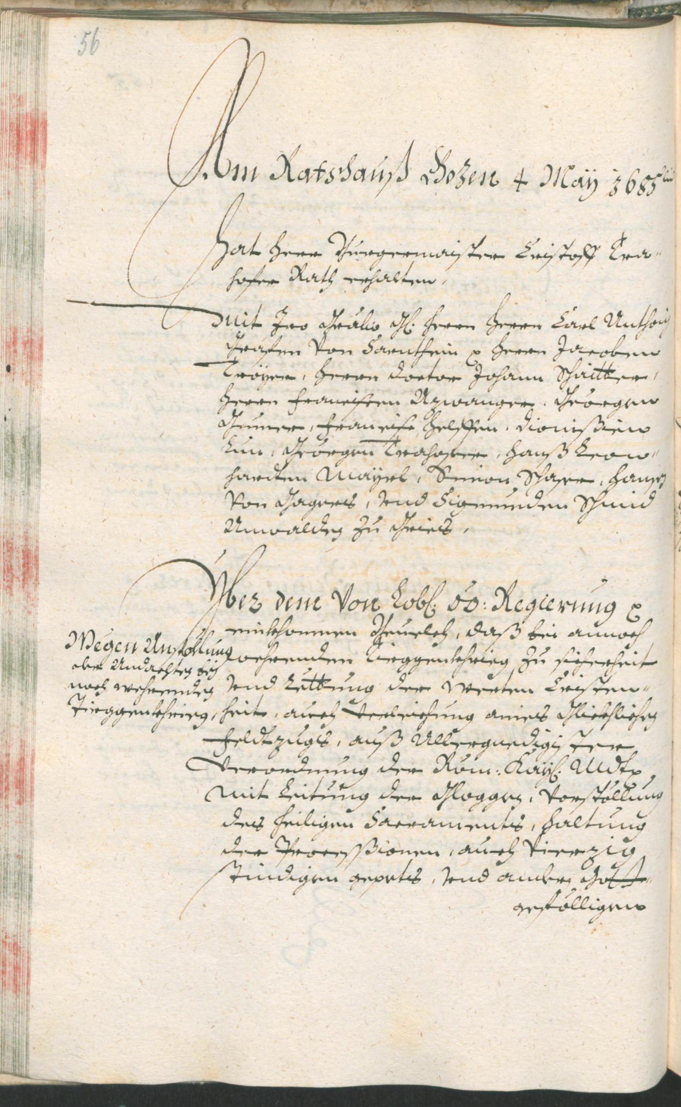 Civic Archives of Bozen-Bolzano - BOhisto Ratsprotokoll 1685/87 
