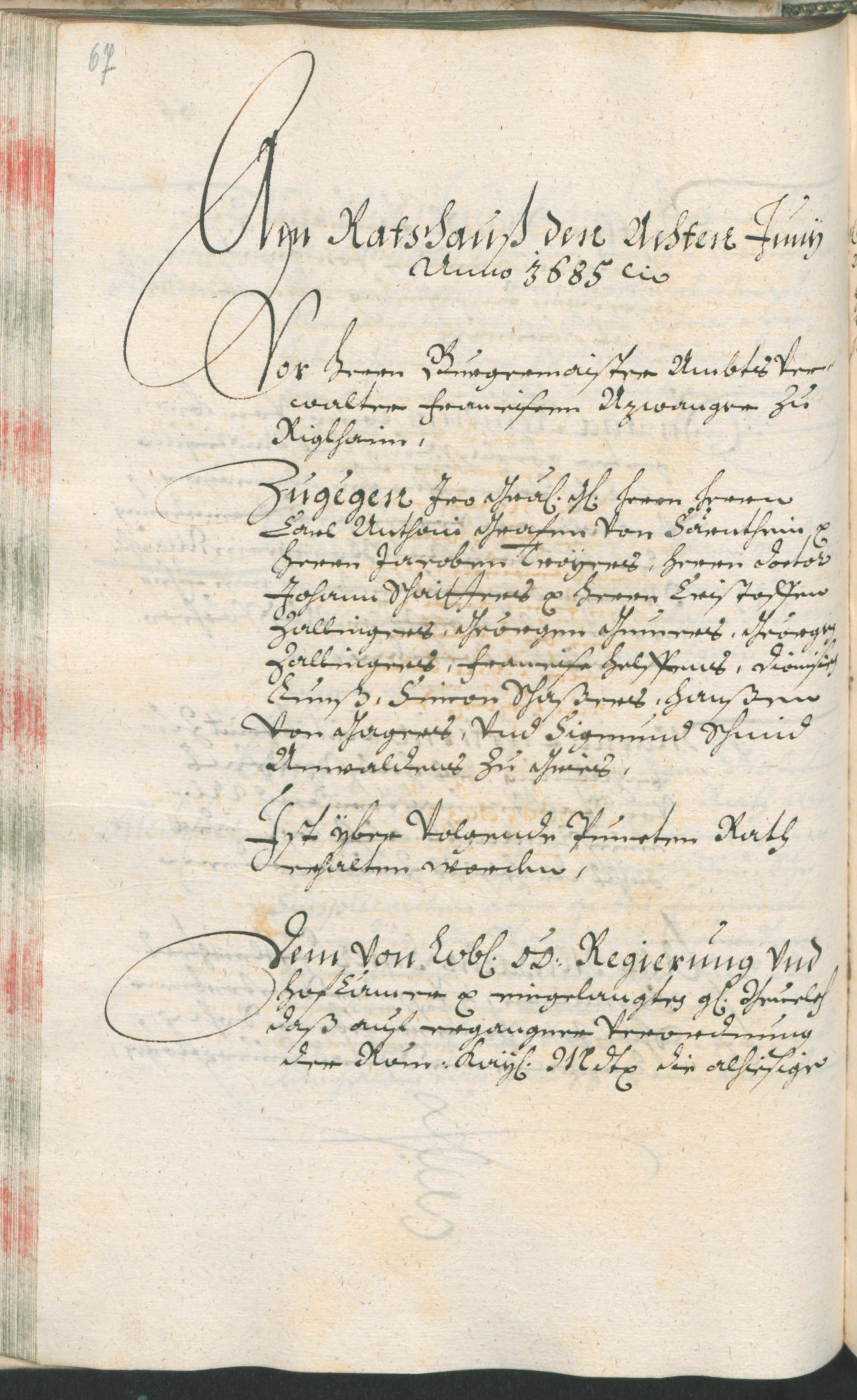 Civic Archives of Bozen-Bolzano - BOhisto Ratsprotokoll 1685/87 
