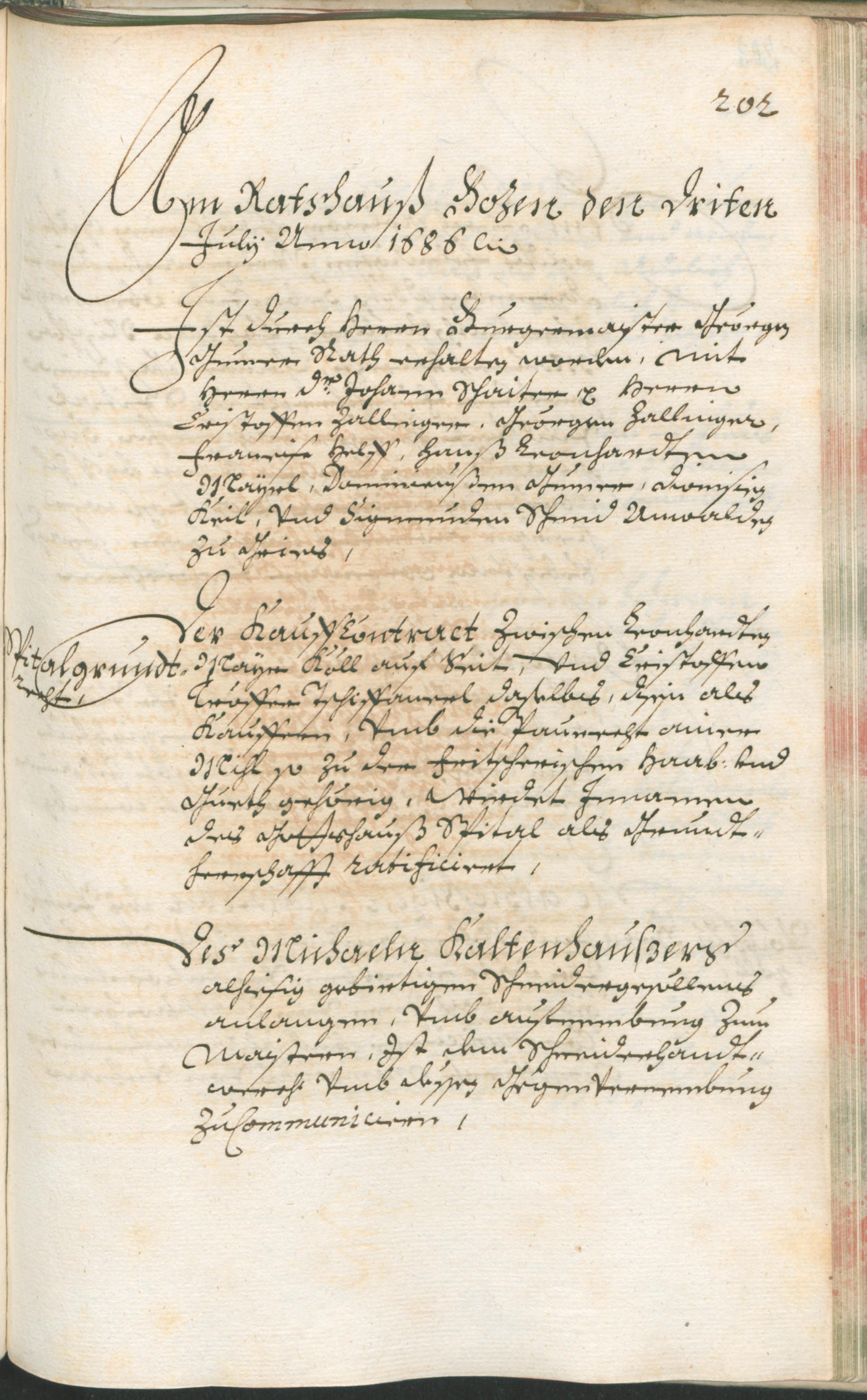 Civic Archives of Bozen-Bolzano - BOhisto Ratsprotokoll 1685/87 