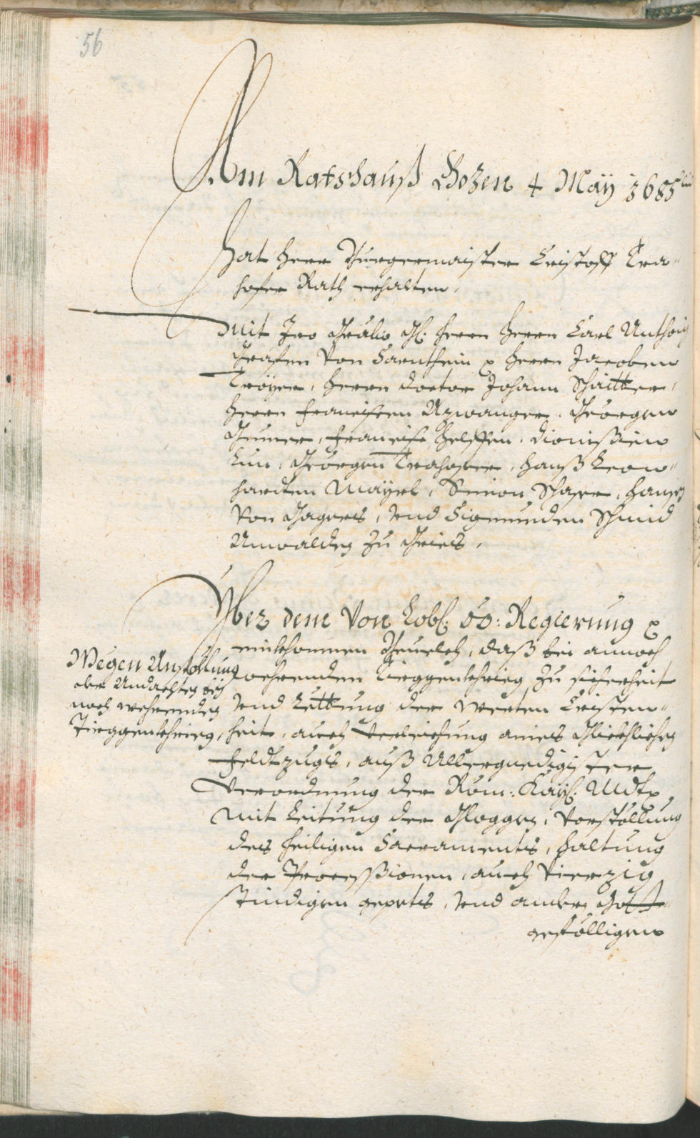 Civic Archives of Bozen-Bolzano - BOhisto Ratsprotokoll 1685/87 