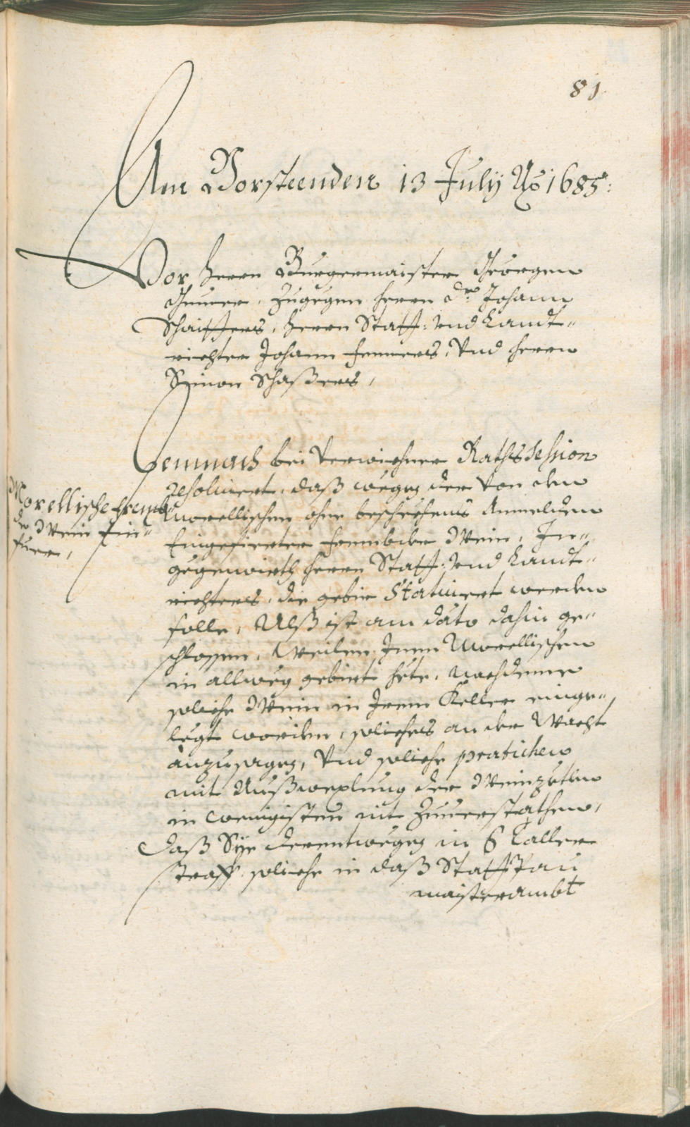 Civic Archives of Bozen-Bolzano - BOhisto Ratsprotokoll 1685/87 