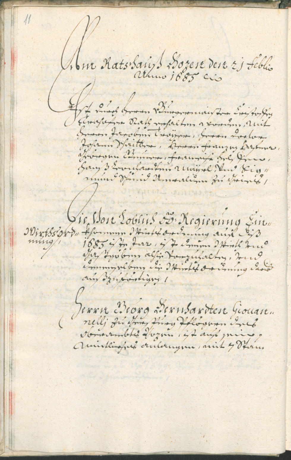 Civic Archives of Bozen-Bolzano - BOhisto Ratsprotokoll 1685/87 