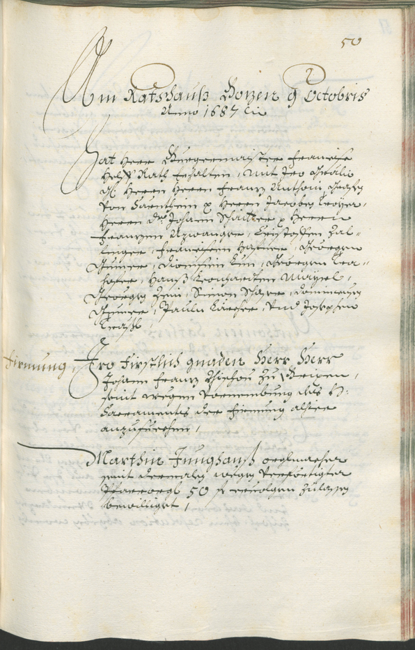 Stadtarchiv Bozen - BOhisto Ratsprotokoll 1687/89 