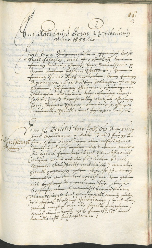 Civic Archives of Bozen-Bolzano - BOhisto Ratsprotokoll 1687/89 