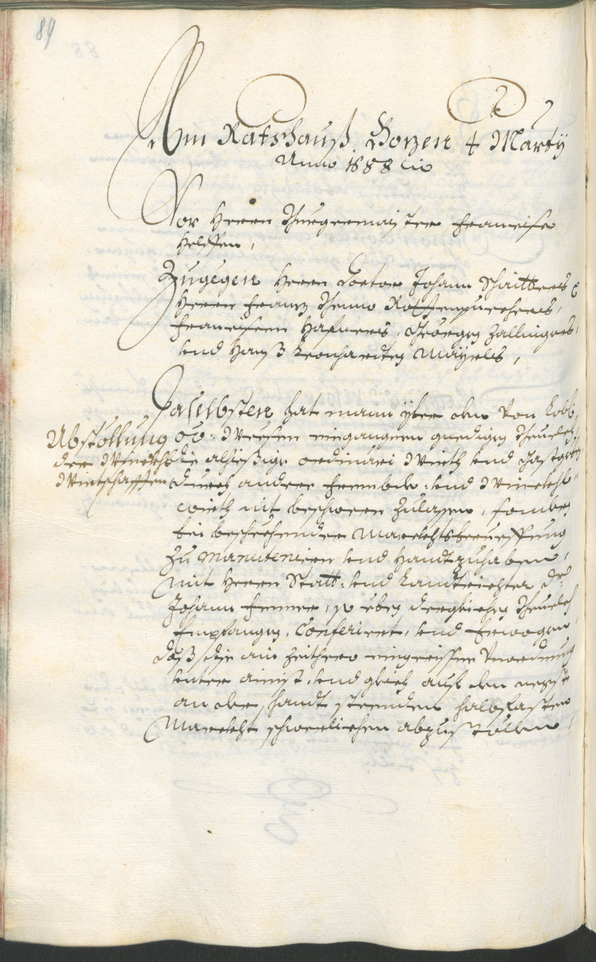 Civic Archives of Bozen-Bolzano - BOhisto Ratsprotokoll 1687/89 