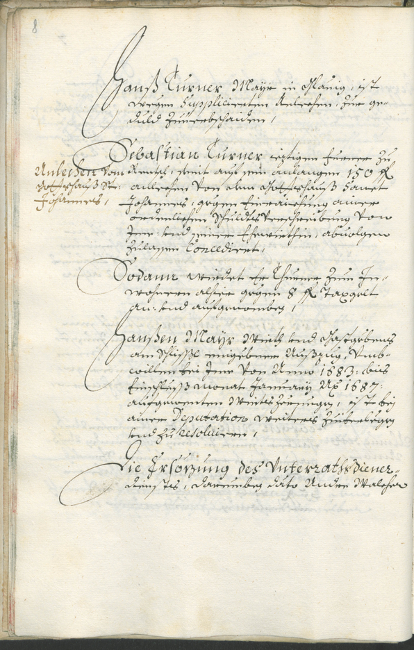 Stadtarchiv Bozen - BOhisto Ratsprotokoll 1687/89 