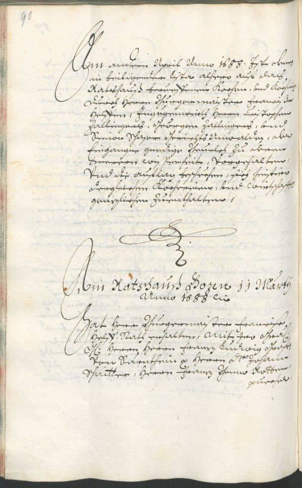 Civic Archives of Bozen-Bolzano - BOhisto Ratsprotokoll 1687/89 