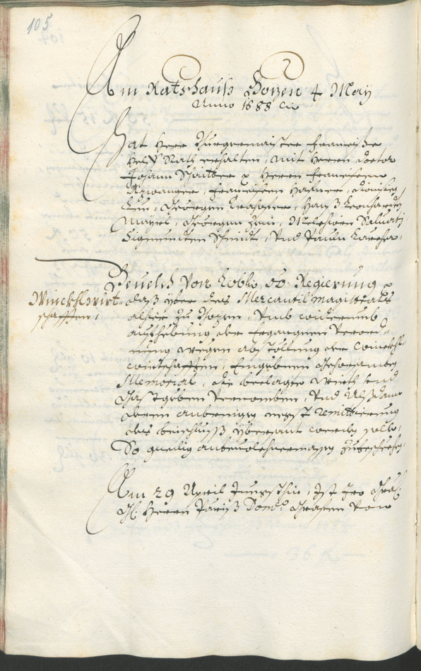 Stadtarchiv Bozen - BOhisto Ratsprotokoll 1687/89 