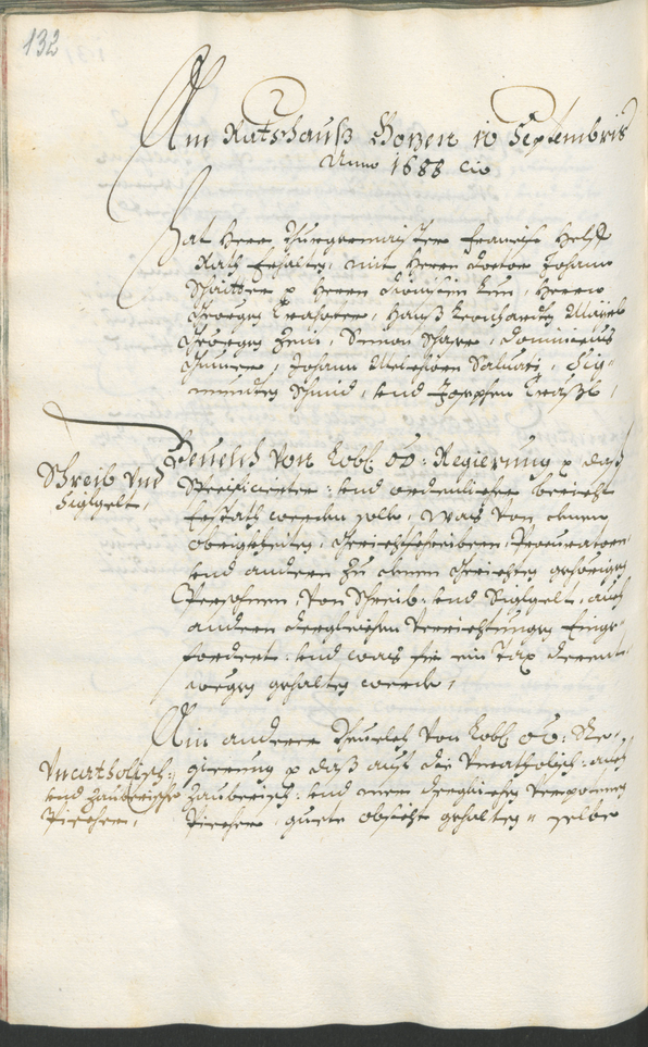 Civic Archives of Bozen-Bolzano - BOhisto Ratsprotokoll 1687/89 