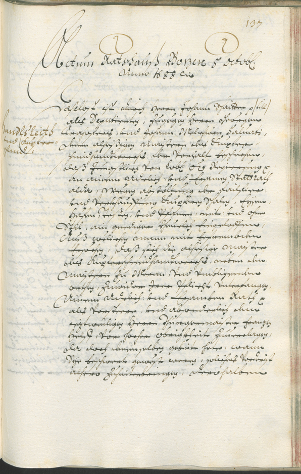 Civic Archives of Bozen-Bolzano - BOhisto Ratsprotokoll 1687/89 