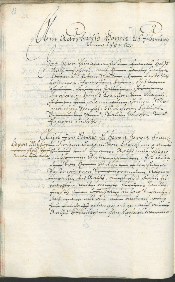 Archivio Storico della Città di Bolzano - BOhisto protocollo consiliare 1687/89 