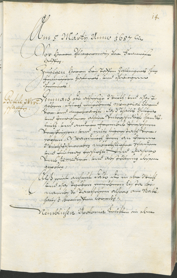 Civic Archives of Bozen-Bolzano - BOhisto Ratsprotokoll 1687/89 