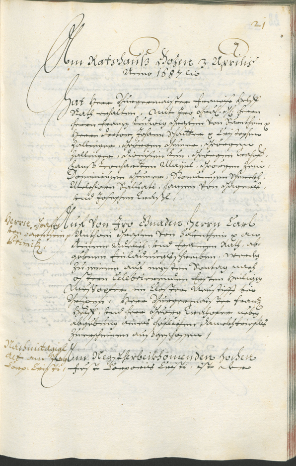 Civic Archives of Bozen-Bolzano - BOhisto Ratsprotokoll 1687/89 