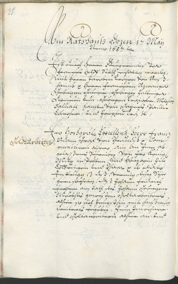 Stadtarchiv Bozen - BOhisto Ratsprotokoll 1687/89 