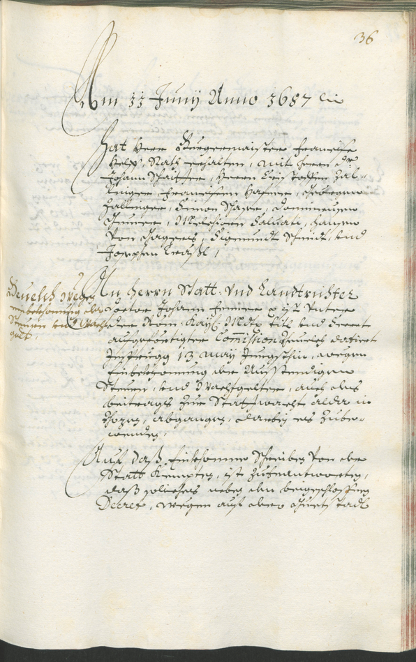 Stadtarchiv Bozen - BOhisto Ratsprotokoll 1687/89 