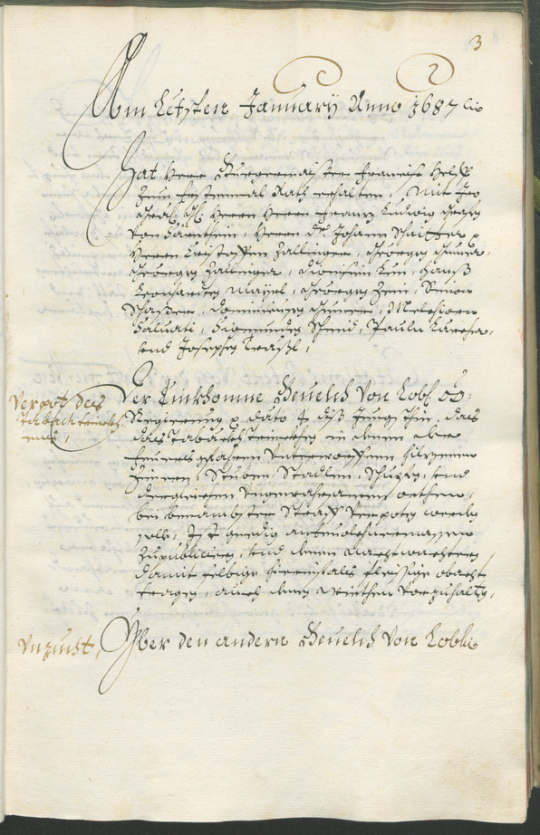 Civic Archives of Bozen-Bolzano - BOhisto Ratsprotokoll 1687/89 