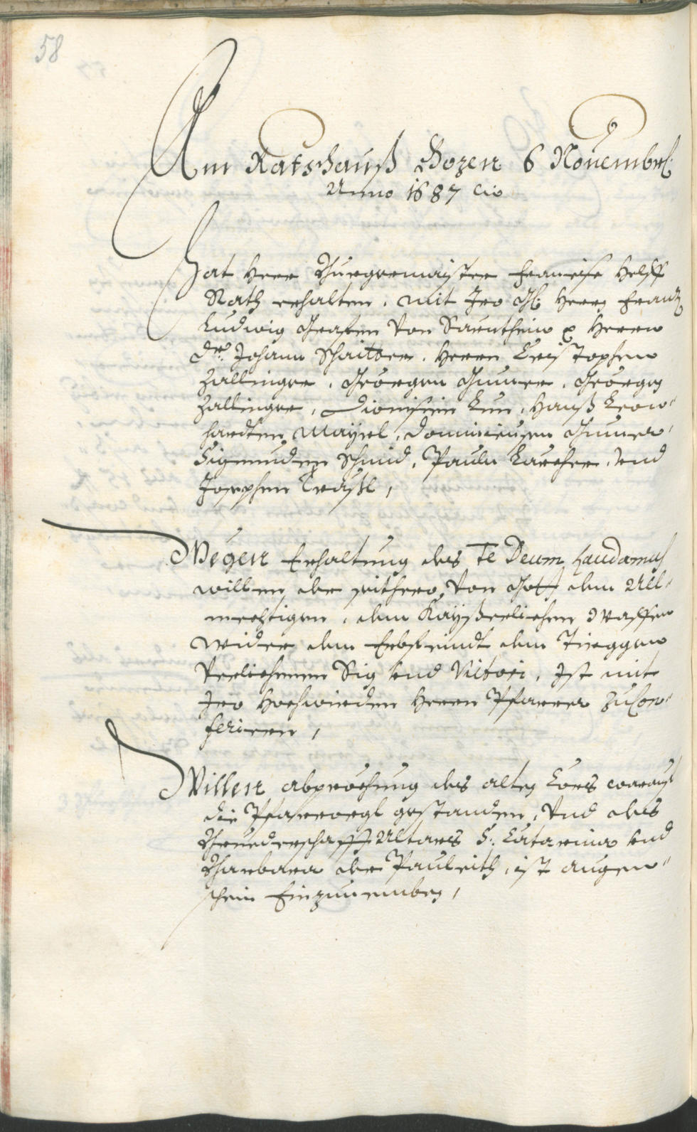 Civic Archives of Bozen-Bolzano - BOhisto Ratsprotokoll 1687/89 
