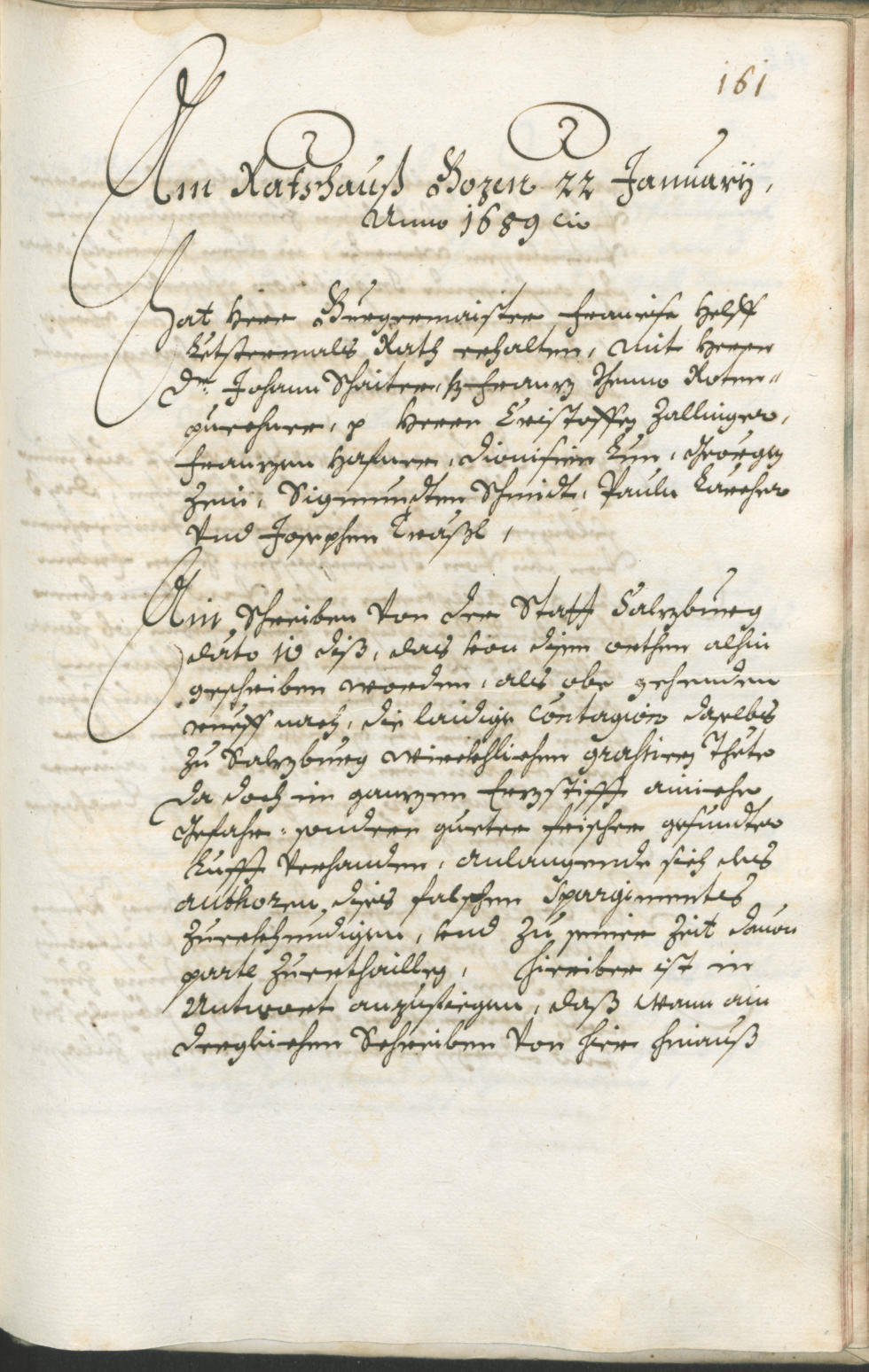 Archivio Storico della Città di Bolzano - BOhisto protocollo consiliare 1687/89 