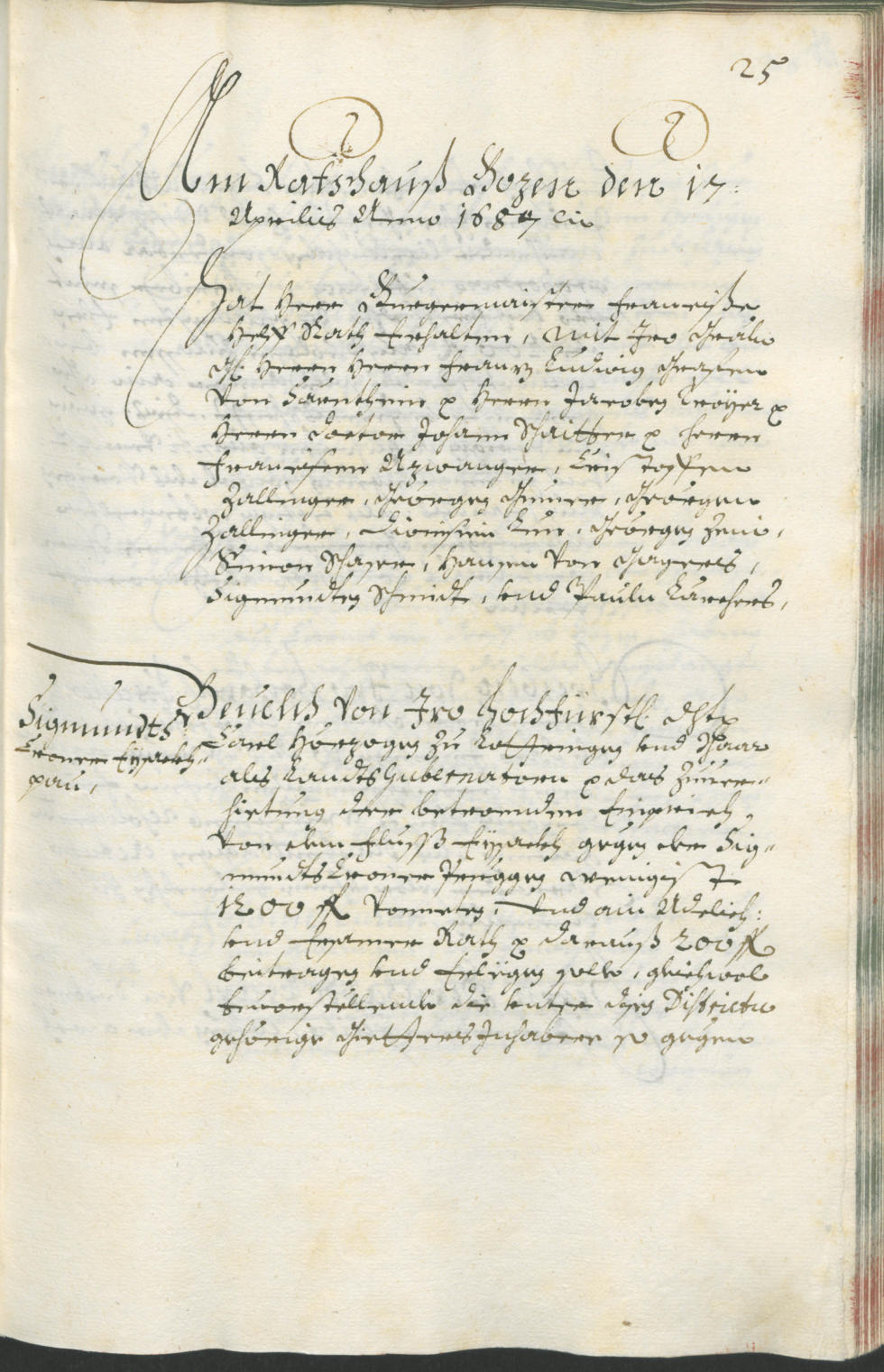 Civic Archives of Bozen-Bolzano - BOhisto Ratsprotokoll 1687/89 