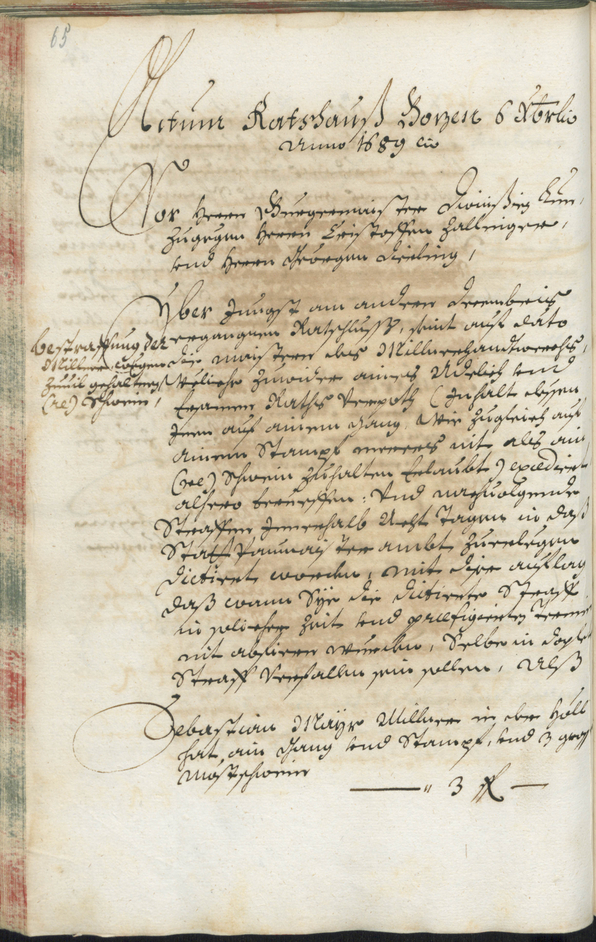 Civic Archives of Bozen-Bolzano - BOhisto Ratsprotokoll 1689/91 