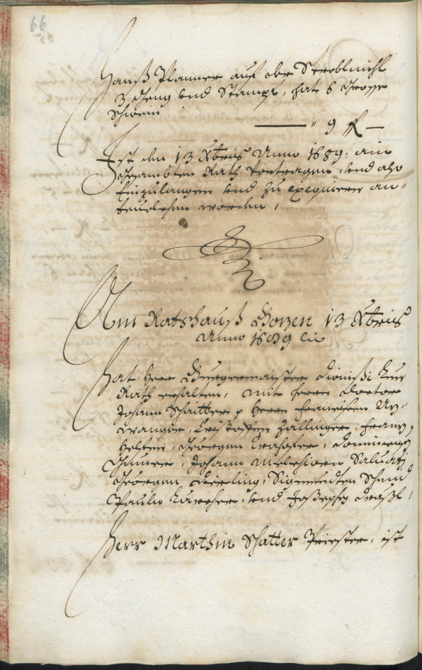 Stadtarchiv Bozen - BOhisto Ratsprotokoll 1689/91 