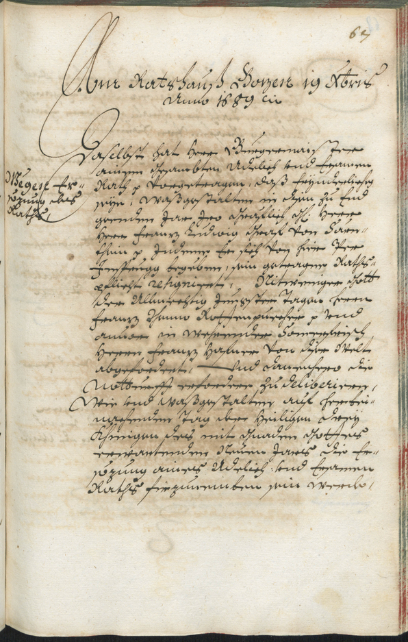 Civic Archives of Bozen-Bolzano - BOhisto Ratsprotokoll 1689/91 