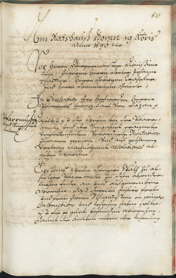 Civic Archives of Bozen-Bolzano - BOhisto Ratsprotokoll 1689/91 