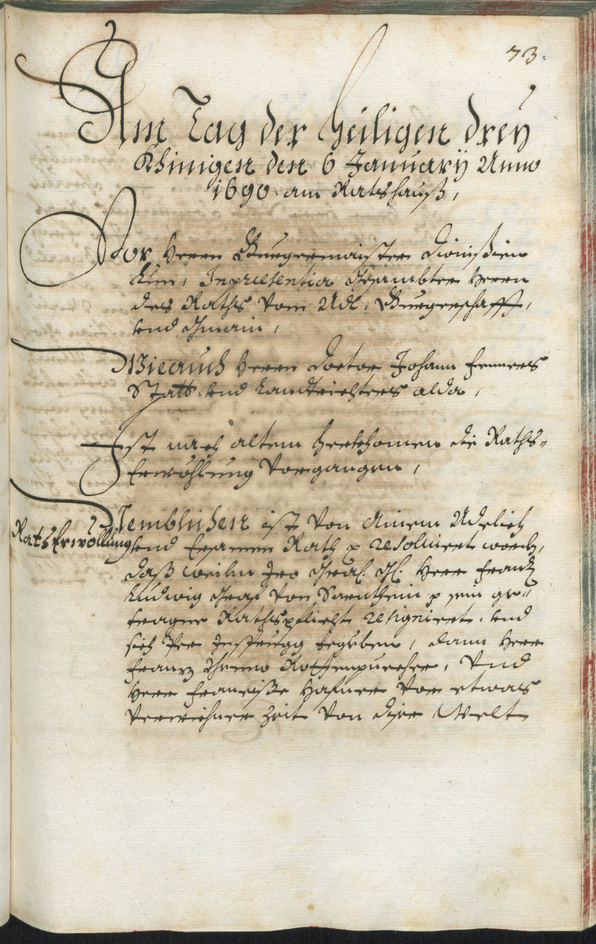 Civic Archives of Bozen-Bolzano - BOhisto Ratsprotokoll 1689/91 