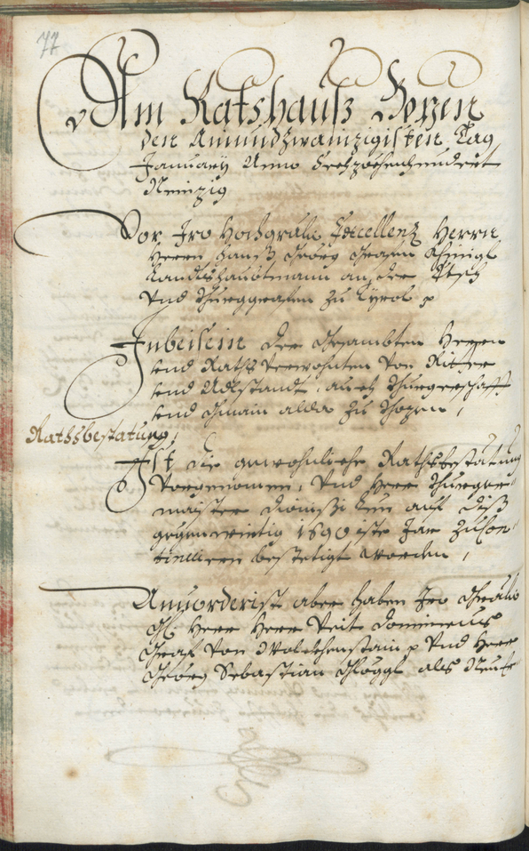 Civic Archives of Bozen-Bolzano - BOhisto Ratsprotokoll 1689/91 