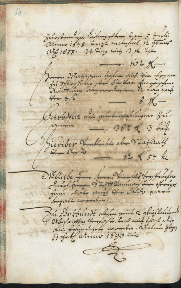 Stadtarchiv Bozen - BOhisto Ratsprotokoll 1689/91 