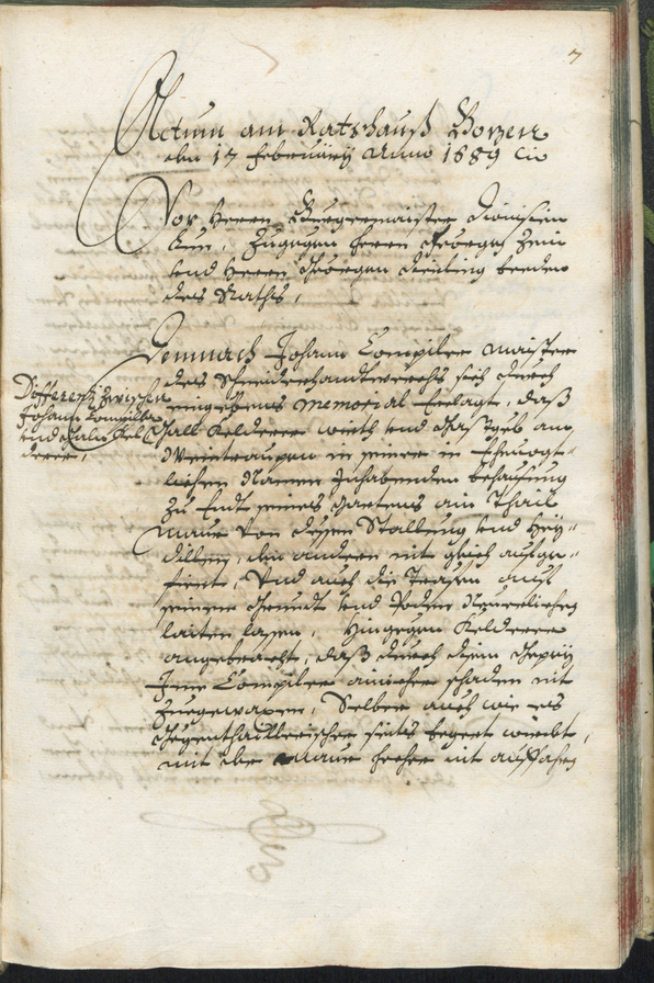 Civic Archives of Bozen-Bolzano - BOhisto Ratsprotokoll 1689/91 