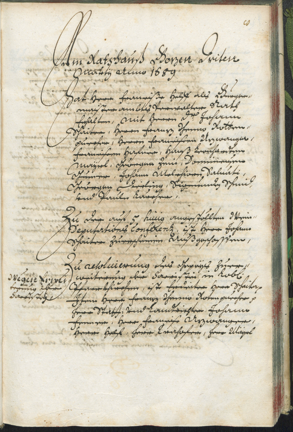 Civic Archives of Bozen-Bolzano - BOhisto Ratsprotokoll 1689/91 