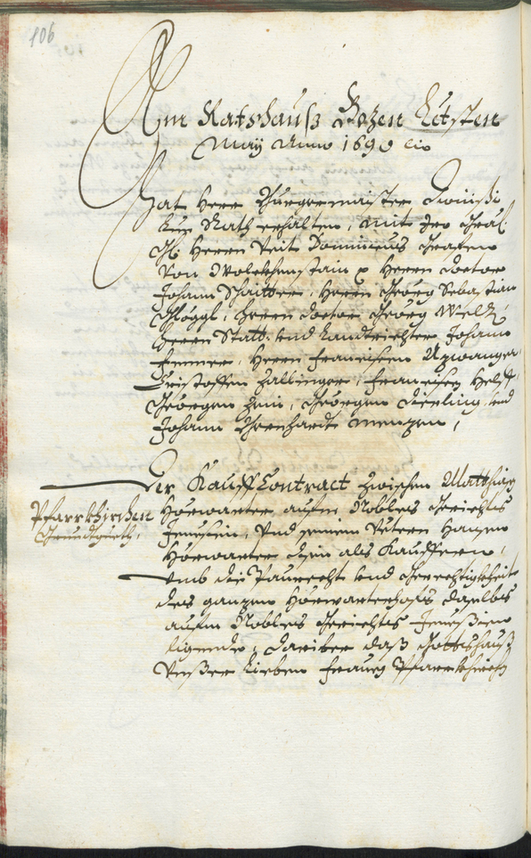 Stadtarchiv Bozen - BOhisto Ratsprotokoll 1689/91 