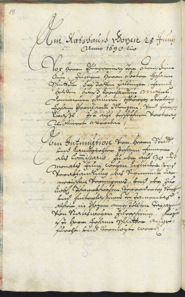 Civic Archives of Bozen-Bolzano - BOhisto Ratsprotokoll 1689/91 