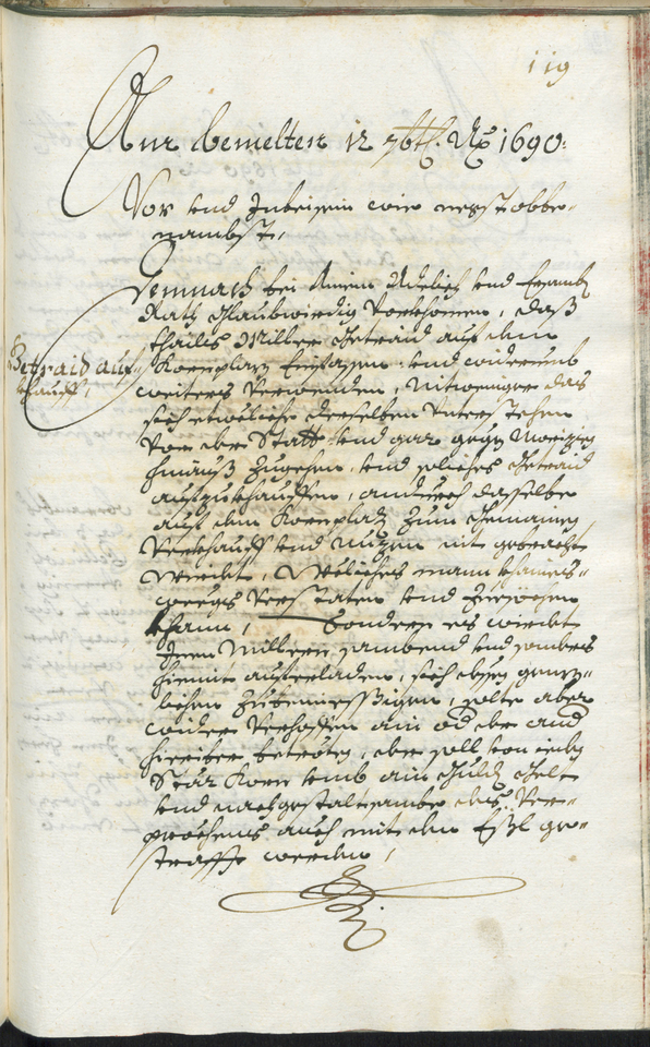 Civic Archives of Bozen-Bolzano - BOhisto Ratsprotokoll 1689/91 